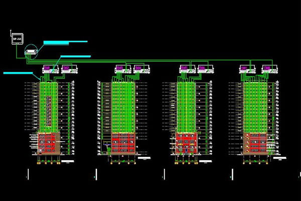 Diagram of a DMX system architecture